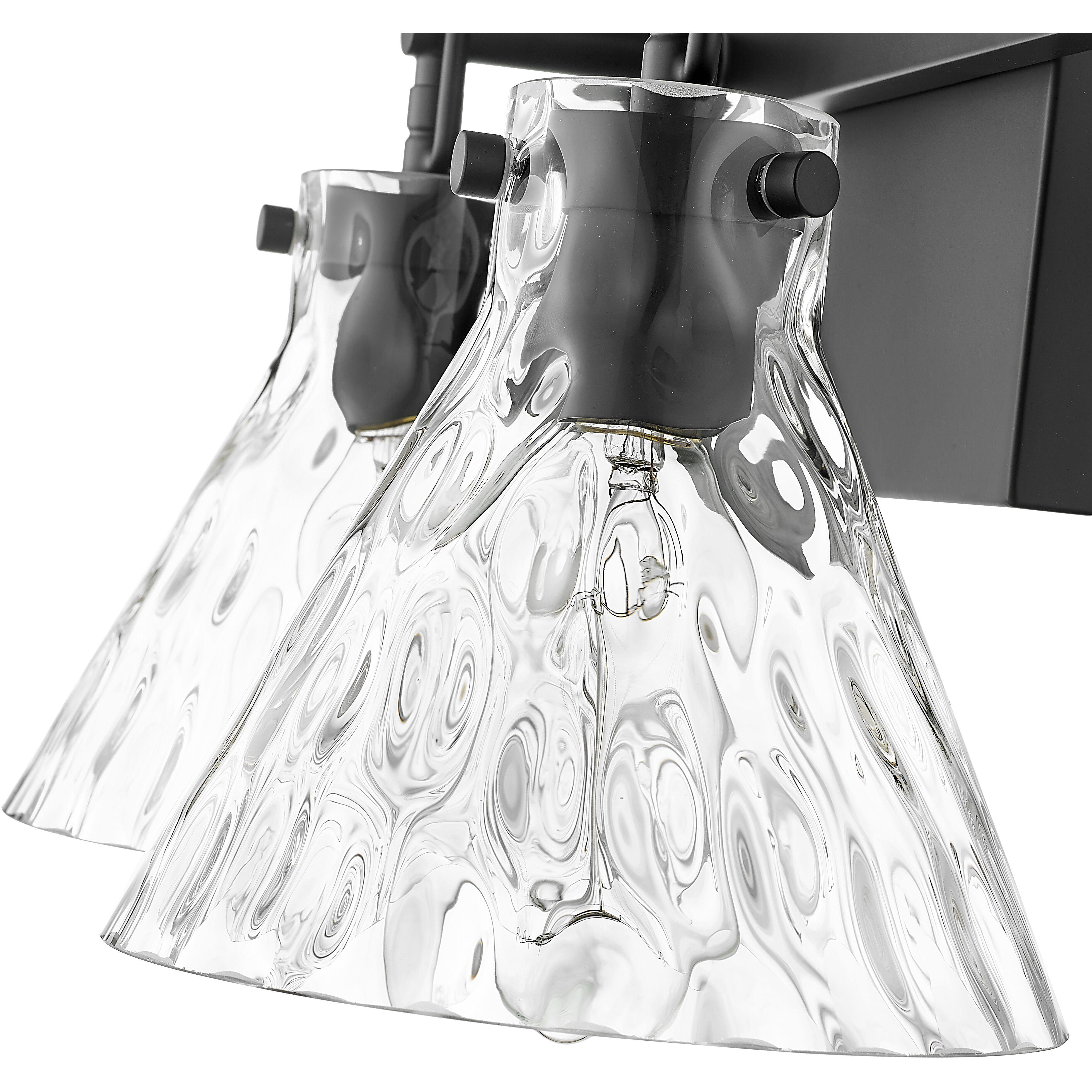 Barlon 2 Light 16.25 inch Matte Black Bathroom Vanity Light Wall Light